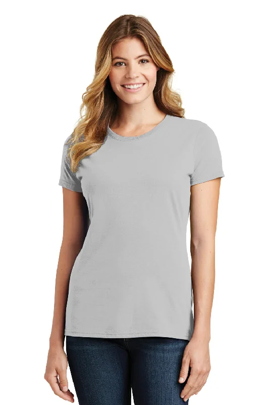 Port & Company Womens Fan Favorite Short Sleeve Crewneck T-Shirt - Silver Grey - Closeout