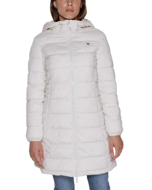 Guess  Women's Hooded Puffer Jacket - White